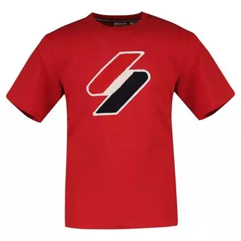 Футболка Superdry Code Sl Chenille T-shirt, красный