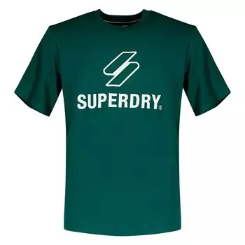 Футболка Superdry Code Sl Stacked Apq, зеленый