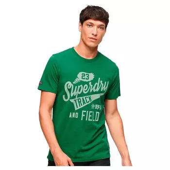 Футболка Superdry College Scripted Graphic, зеленый