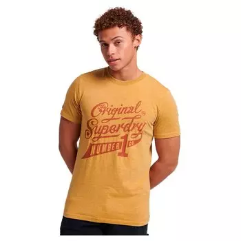Футболка Superdry College Scripted Graphic, желтый