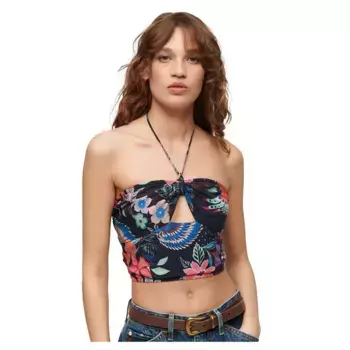 Футболка Superdry Crop Cut Out, желтый