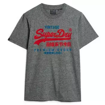 Футболка Superdry Duo Vintage Logo, серый