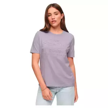 Футболка Superdry Embossed Vintage Logo, фиолетовый