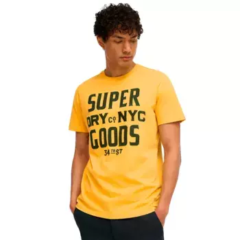 Футболка Superdry Embroidered Script Graphic, желтый