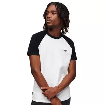 Футболка Superdry Essential Logo Baseball Short Sleeve Round Neck, белый