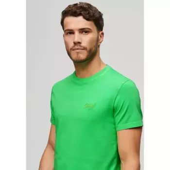 Футболка Superdry Essential Logo Emb Neon, зеленый