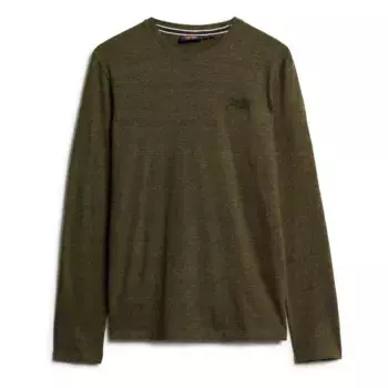 Футболка Superdry Essential Logo long sleeve, коричневый