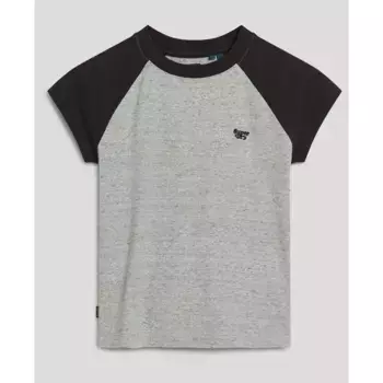 Футболка Superdry Essential Logo Raglan, серый
