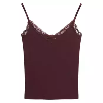 Футболка Superdry Essential Rib Lace, красный