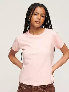 Футболка Superdry Essential с логотипом 90-х, клубника