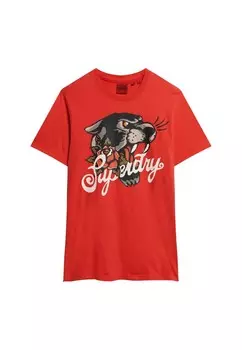 Футболка Superdry, красный