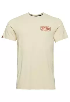 Футболка Superdry, крем
