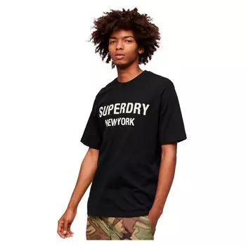 Футболка Superdry Luxury Sport Loose Short Sleeve Round Neck, черный