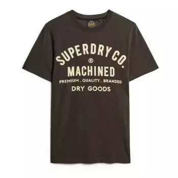 Футболка Superdry Machined Goods Workwear, коричневый