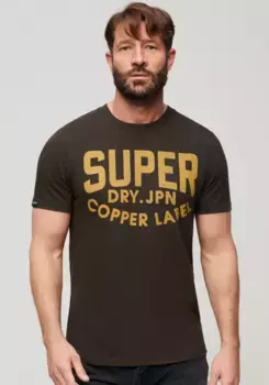 Футболка Superdry "МЕДНАЯ ЭТИКЕТКА WORKWEAR TEE", черный