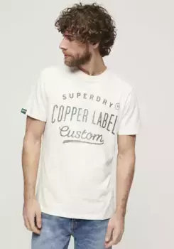 Футболка Superdry "МЕДНАЯ ЭТИКЕТКА WORKWEAR TEE", цвет Cream Slub