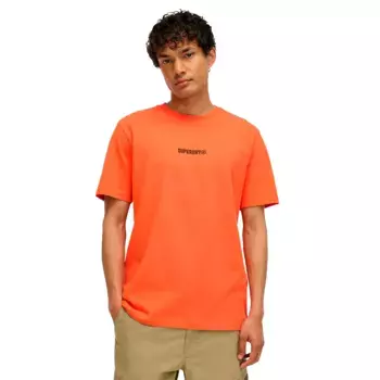 Футболка Superdry Micro Logo Graphic Loose, оранжевый