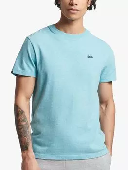 Футболка Superdry Micro с вышивкой Creek, бирюзовый морской песок