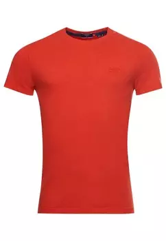 Футболка Superdry, оранжево-красный