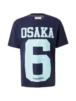 Футболка Superdry Osaka, морской синий/пастельный синий