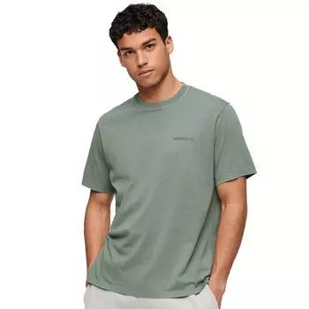 Футболка Superdry Overdyed Logo Loose, зеленый
