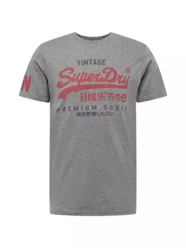 Футболка Superdry, пестрый серый