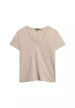 Футболка Superdry, пятнистый бежевый