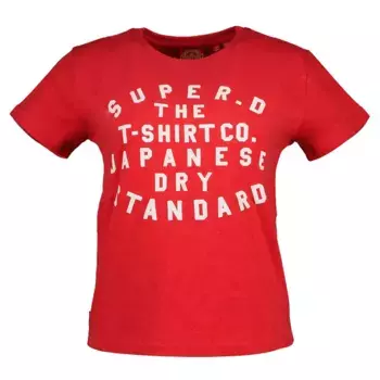 Футболка Superdry Puff Print Archive Fitted, красный
