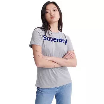 Футболка Superdry Regular Flock, серый