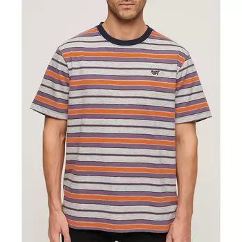 Футболка Superdry Relaxed Fit Stripe, оранжевый