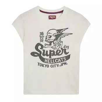 Футболка Superdry Retro Rocker, бежевый