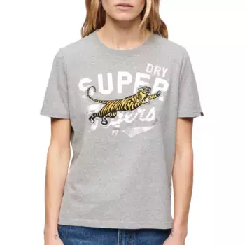 Футболка Superdry Reworked Classics Relaxed, серый