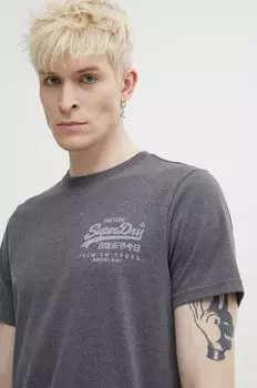 Футболка Superdry, серый
