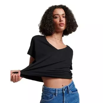 Футболка Superdry Studios Slub Embroidered, черный