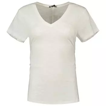 Футболка Superdry Studios Slub Embroidered Vee, бежевый