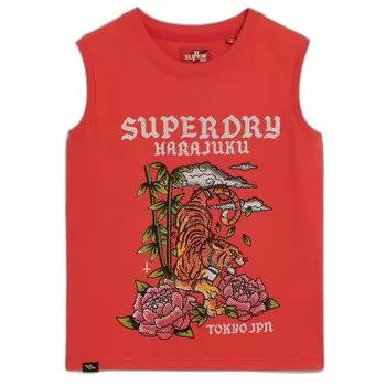 Футболка Superdry Tattoo Rhinestone , красный