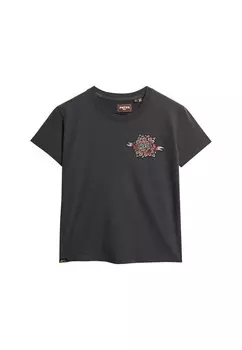 Футболка Superdry, темно-серый