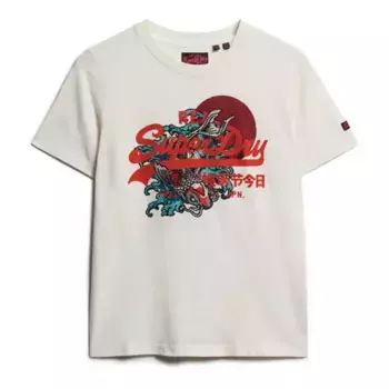 Футболка Superdry Tokyo Vl Graphic Relaxed, белый