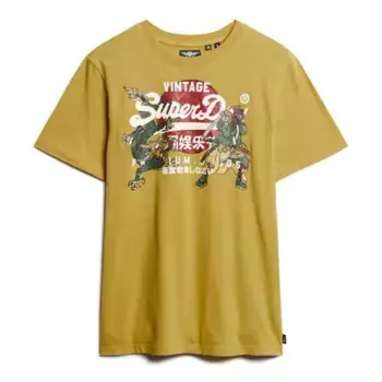 Футболка Superdry Tokyo Vl Graphic, желтый
