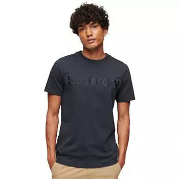 Футболка Superdry Tonal Embroidered Logo Short Sleeve Round Neck, синий