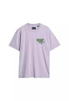 Футболка Superdry Travel, фиолетовый