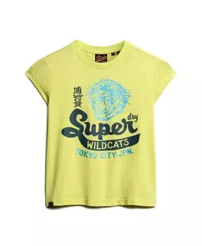 Футболка Superdry Varsity, цвет Lemon yellow