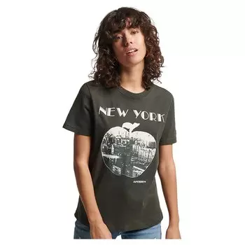 Футболка Superdry Vintage Crossing Lines Bh, зеленый