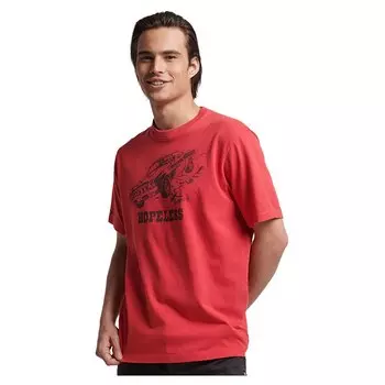 Футболка Superdry Vintage Crossing Lines Bk, красный
