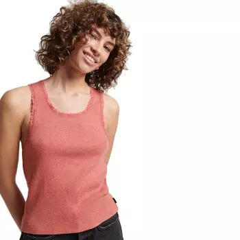 Футболка Superdry Vintage Lace Trim, оранжевый