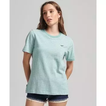 Футболка Superdry Vintage Logo Emb Stripe, зеленый