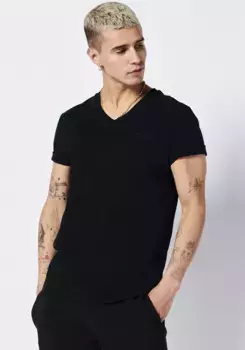 Футболка Superdry "VINTAGE LOGO EMB VEE", черный