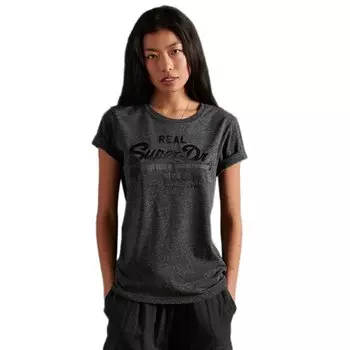 Футболка Superdry Vintage Logo Tonal Satin, серый