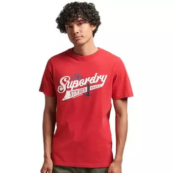 Футболка Superdry Vintage Scripted College, красный