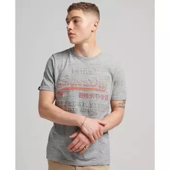 Футболка Superdry Vintage Vl Cali, серый